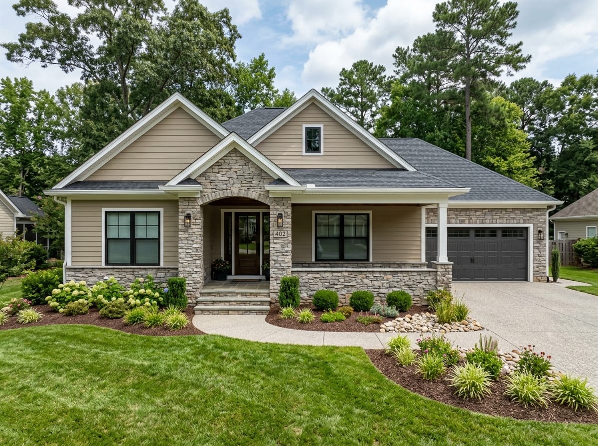 Professional photograph ranch style by Sturdy Siding Huntersville